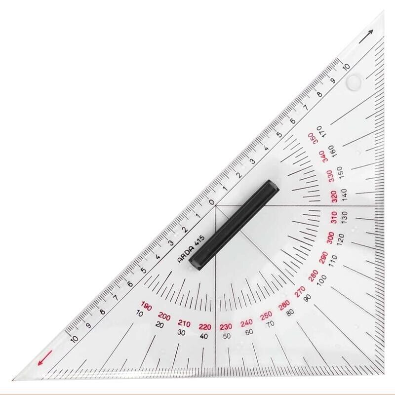 Squadra Nautica Arda 415  da 26 cm con numerazione incisa manichetto ad incastro