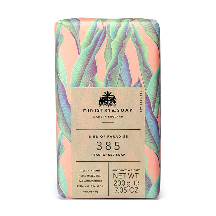 Ministry of Soap Natural Rainforest Wrapped Soap, Naturally Coloured, (k5J)