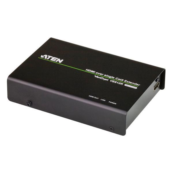 3161807 ATEN ATEN VE812R moltiplicatore AV Ripetitore AV Nero