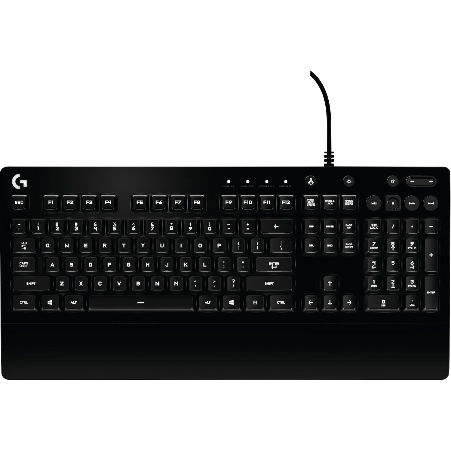 Tastiera gaming Logitech G213 nera