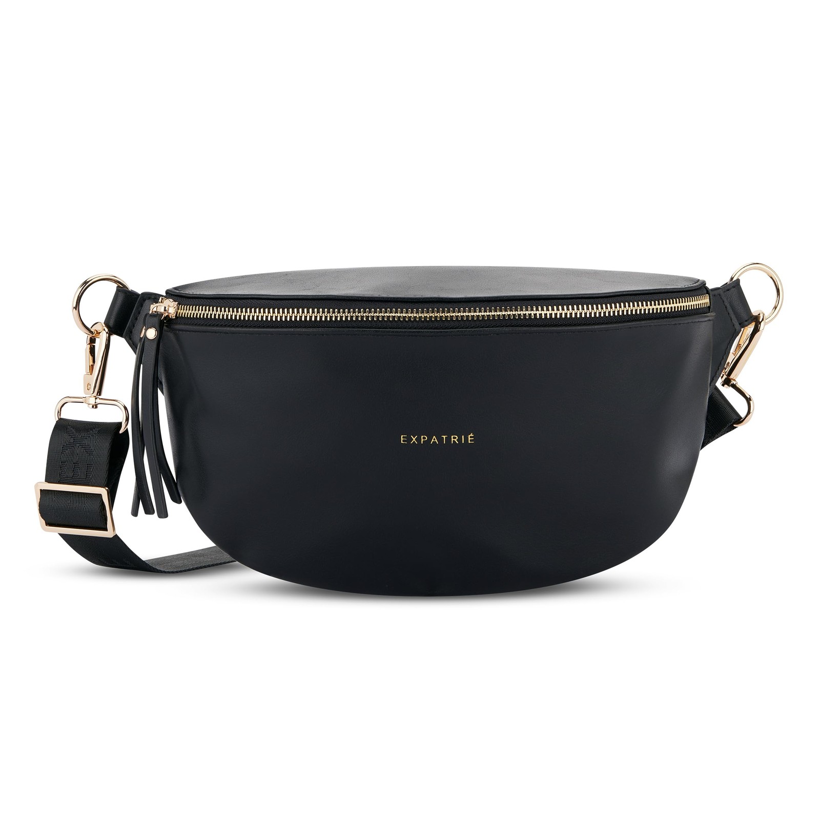 Expatrié Marsupio Donna Nero - Alice Medium - Borsa per Festival, Viaggi (q2z)