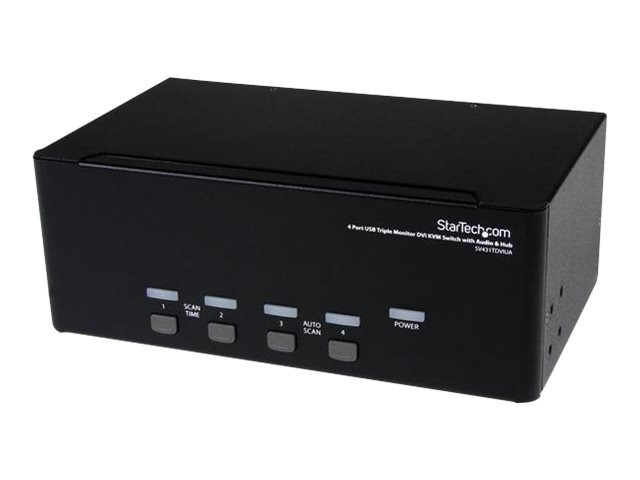StarTech.com Switch KVM DVI USB per monitor triplo a 4 porte SV431TDVIUA