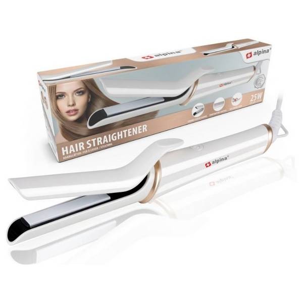 Alpina Switzerland 871125218830   Piastra per capelli Bianco