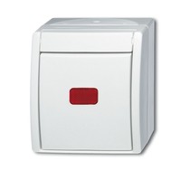 BUSCH JAEGER 2CKA001085A1622  2601/6 SKW-54 - 1P - White - 250 V - 10 A - 74 mm