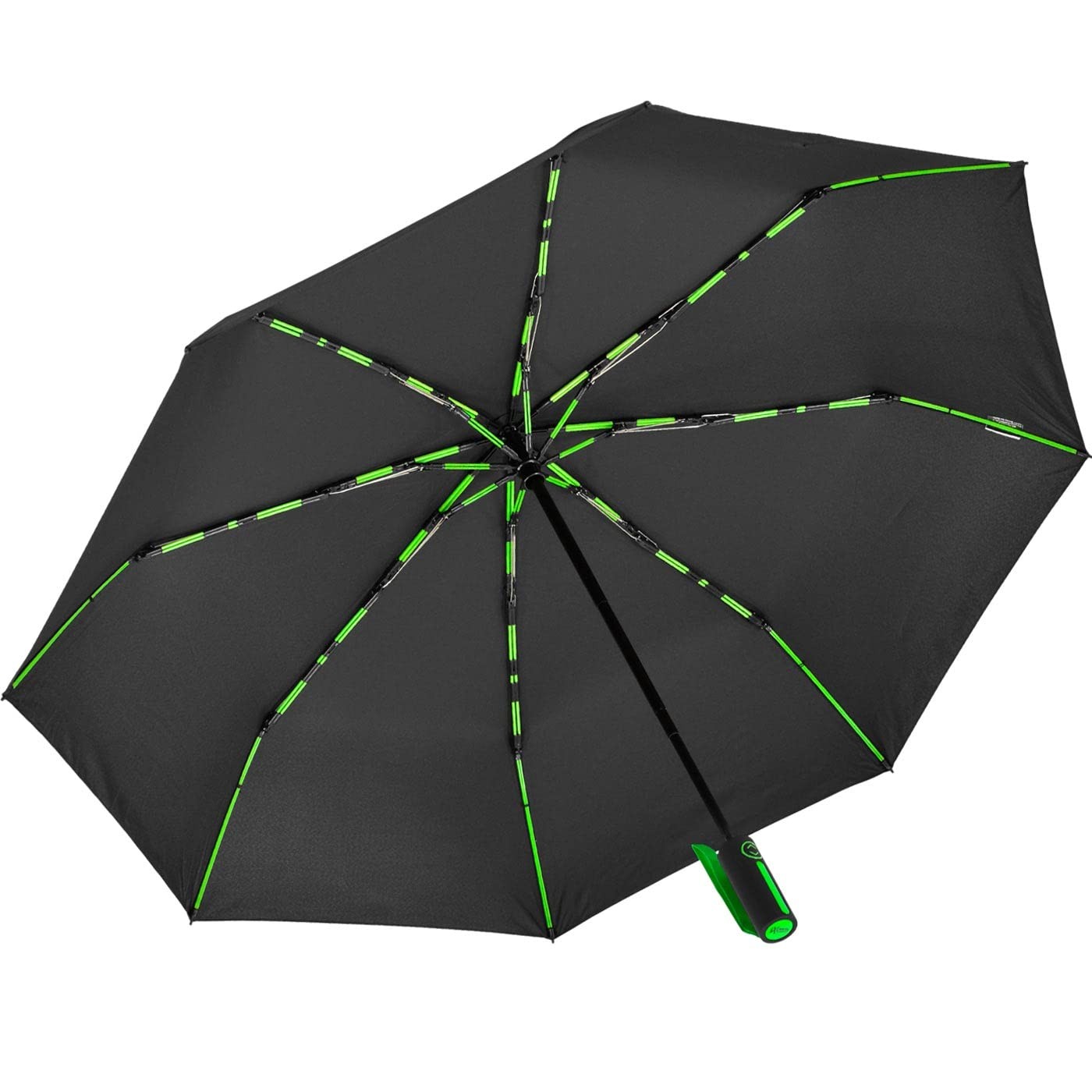iX-brella Grande ombrello tascabile in fibra di vetro, 104 cm, con doppi (b8Z)