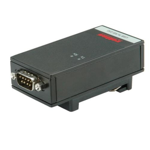 ROLINE Adattatore da USB 2.0 a RS232, per guida DIN, 1 porta