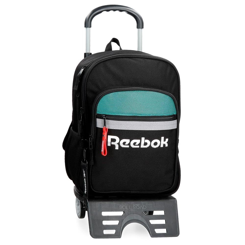 Reebok Andover Zaino scuola con carrello nero 30x40x12 cm Poliestere (H3v)