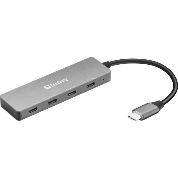 Sandberg 136-41 hub di interfaccia USB 3.2 Gen 1 [3.1 Gen 1] Type-C 10000 Mbit/s