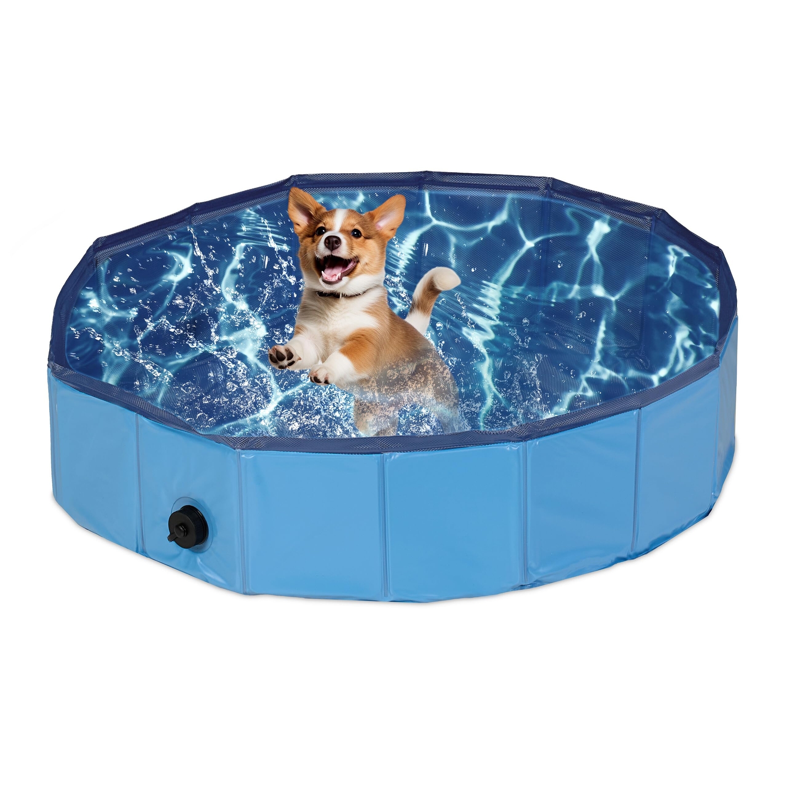 Relaxdays Piscina per Cani Taglia Piccola, 20x80 cm, Piscinetta (O5e)