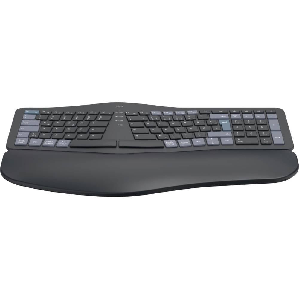 Hama WK-900 Bluetooth® Tastiera Tedesco, QWERTZ Nero pulsanti multimedia