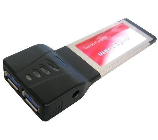 Corriere Exp. - Pcmcia ExpressCard 2 Porte 5GB/s USB 3.0 SS per notebook e lapto