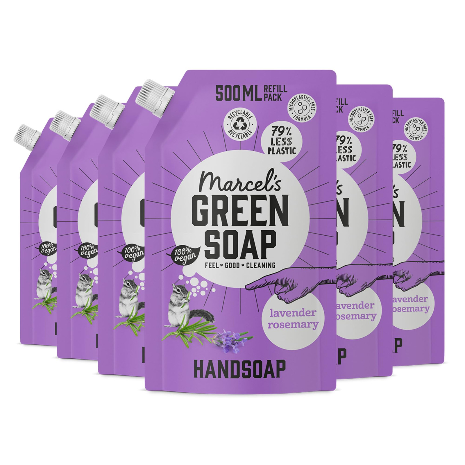 Marcel's Green Soap - Ricarica sapone per le mani lavanda e rosmarino - (B3T)