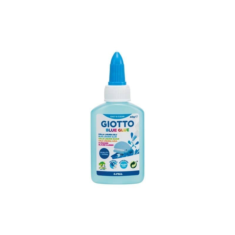 Espositore da 12 colle Giotto BLUE flacone 40 g - blu F545900