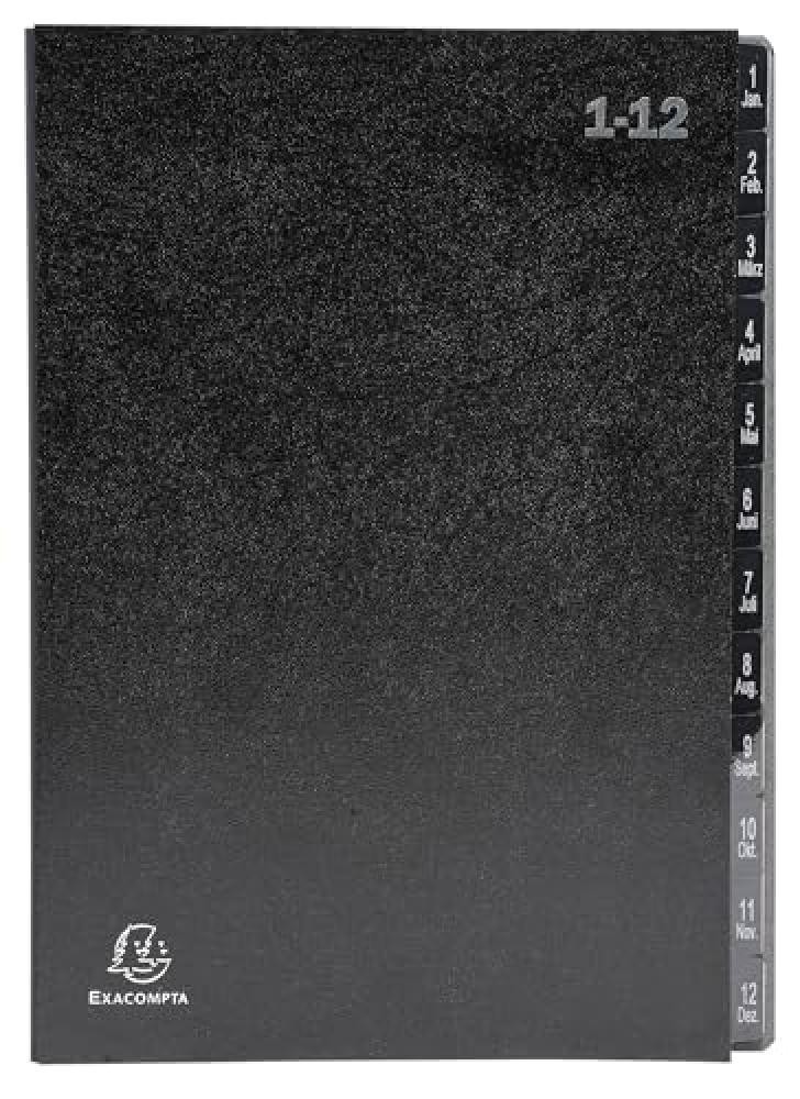 (TG. 12 compartiments numériques) Exacompta - Rif. 57012E - Cartone da 12 racco