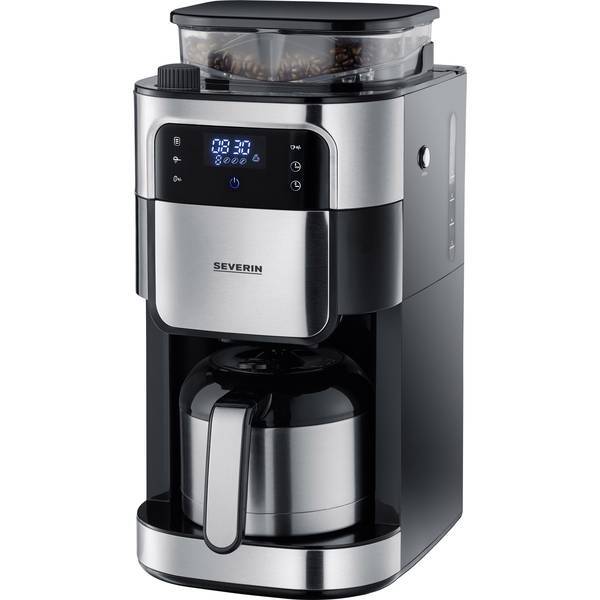 Severin 4814  Filterkaffeemaschine mit Mahlwerk und Edelstahl-Thermokanne, Macch