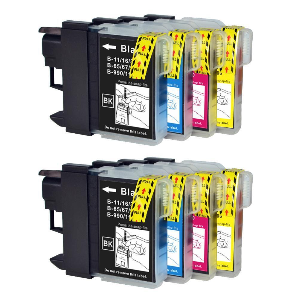 8 Cartucce di inchiostro (Set) per Brother MFC-6490 MFC-6490CW MFC-6890CDW