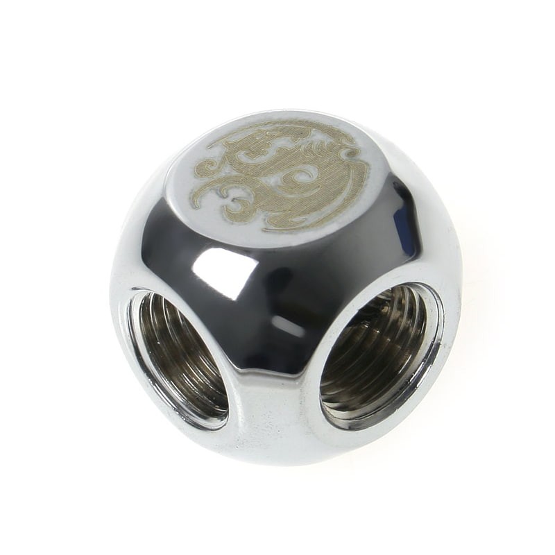 Bitspower International Bitspower BP-TMB Ottone Argento Silver Shining T-Block
