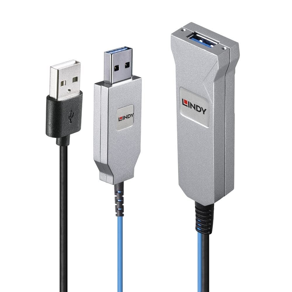 LINDY 100m Fibre Optic USB 3.0 Cable