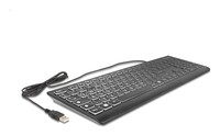 Delock USB Tastatur kabelgebunden 1.5 m black con XXL Buchstaben und 12170