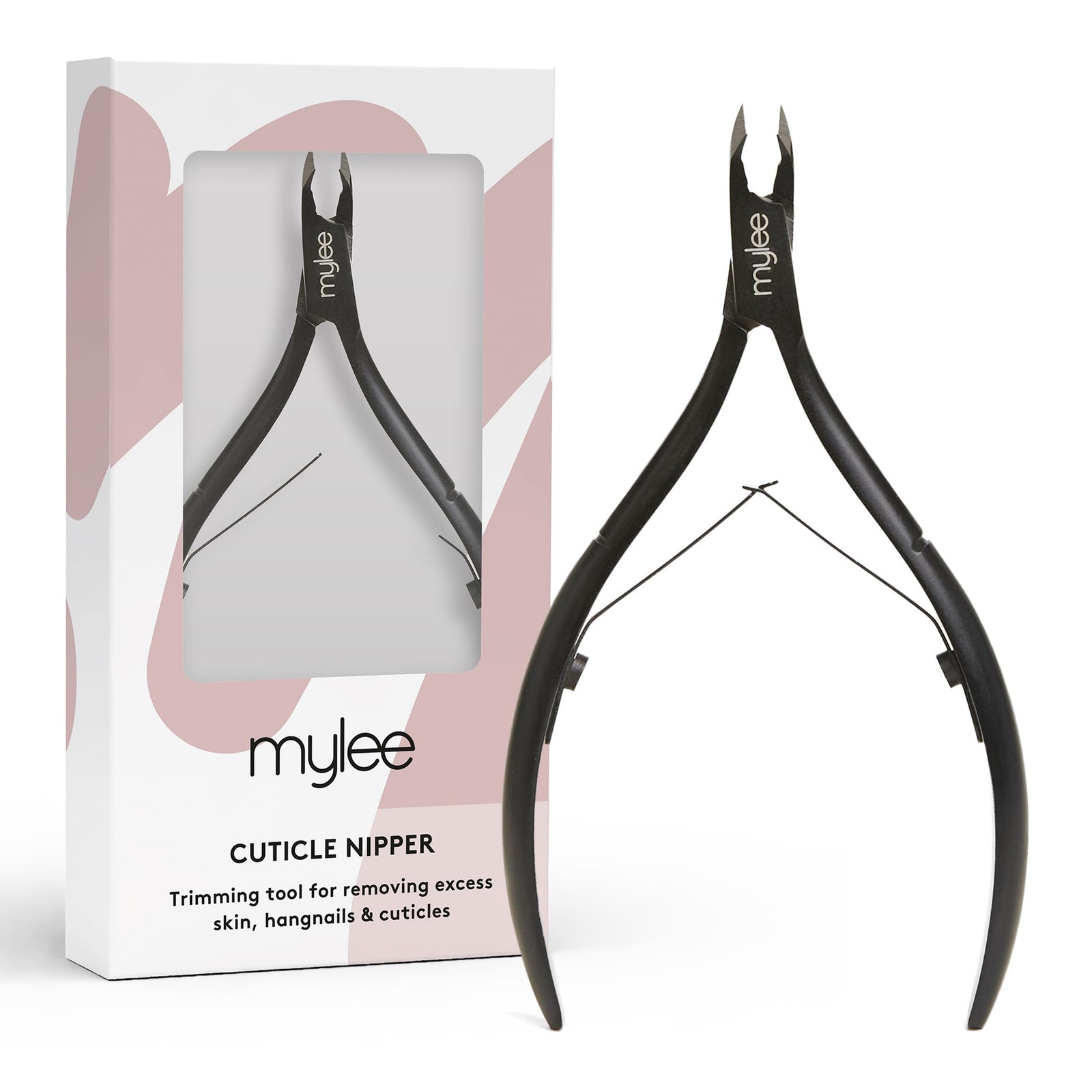 Mylee Tronchese per cuticole, professionale, elegante, nero opaco, in (j3T)