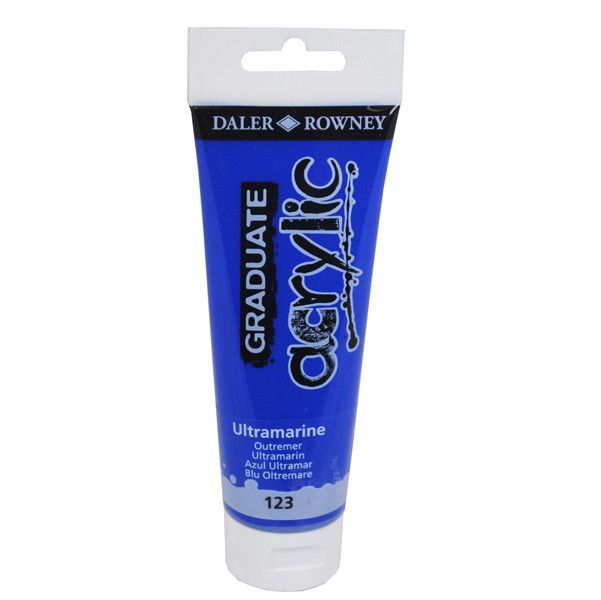 Colore Acrilico Fine Graduate Daler Rowney - 120 ml - D123120123 (Blu Oltremare)
