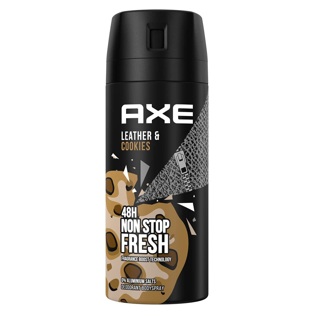 Axe Axe - Spray per il corpo Collision Leather & Cookies, senza sali (Q8E)