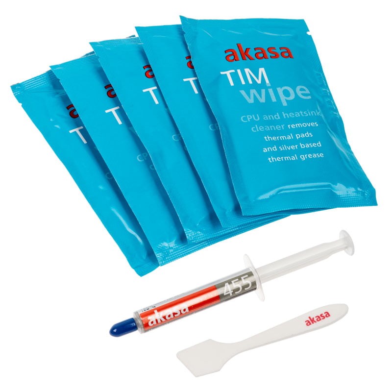 Akasa TIM Wipe Kit Reinigungstücher+ Wärmeleitpaste Thermal compound AK-TCW-03