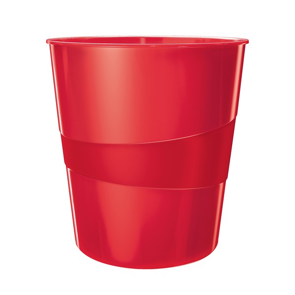 Cestino Gettacarte Wow Leitz - 15 Litri - 52781026 (Rosso)