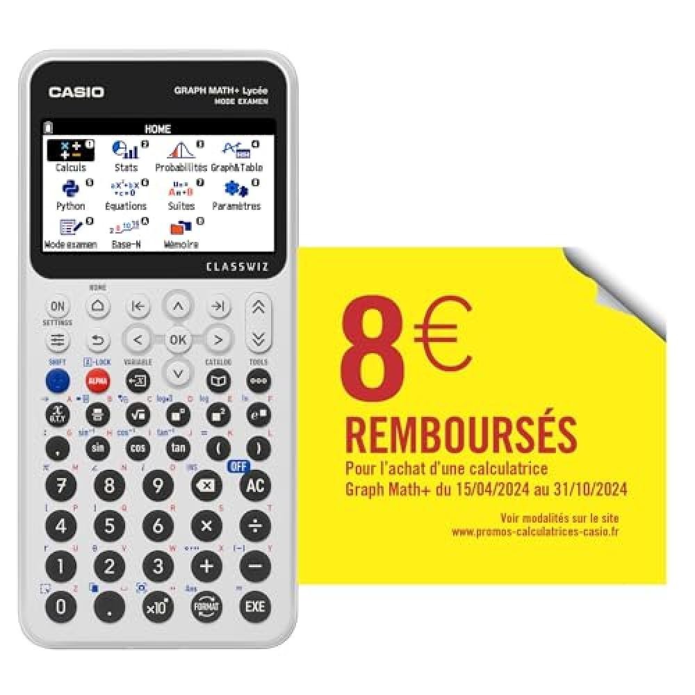Calculatrice scientifique Casio Graph Math Plus Blanc - NUOVO