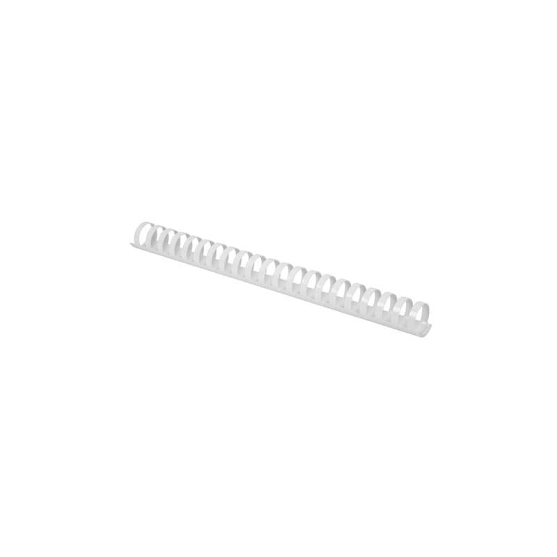 Spirali in PVC per rilegatura Q-Connect 25 mm - colore bianco - conf. 50 pezzi -