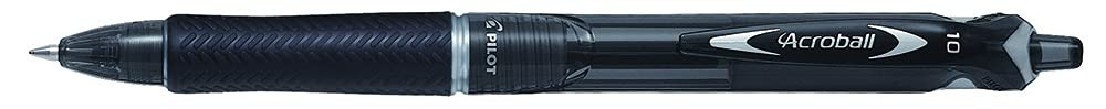 Pilot Acroball Clip-On Retractable Ballpoint Fine Pen, Black (Clip-on Retractabl