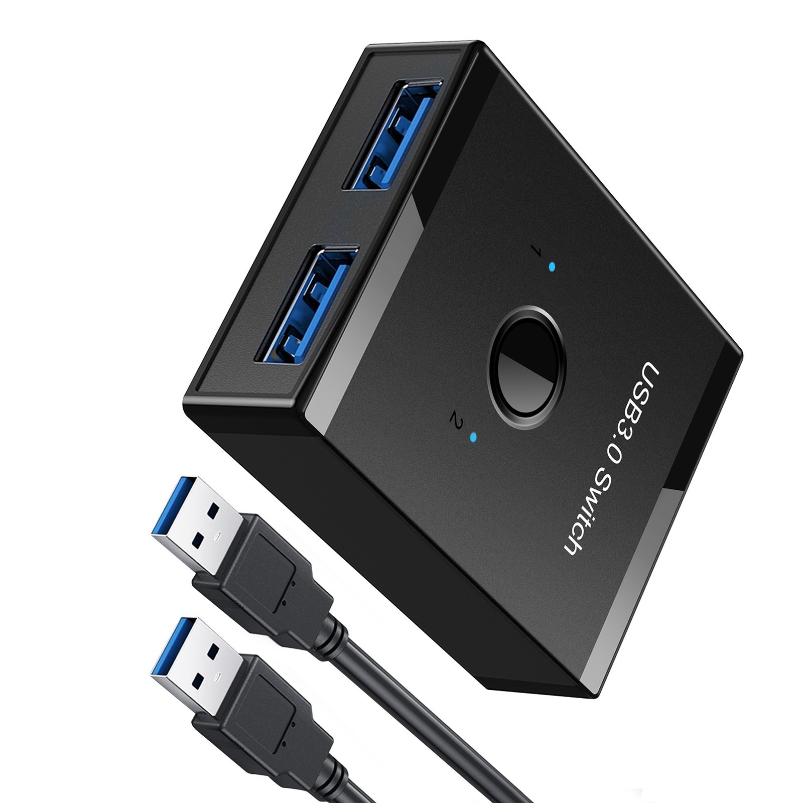 1X(Switch USB KVM USB HUB 3.0 Selettore Switcher Switch KVM per PC Tastiera4644
