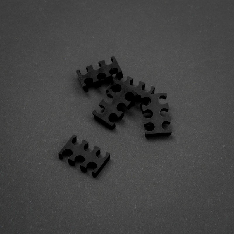King Mod 6-slot cable comb 3mm small black set of 5 Alloggiamento ZUUV-174