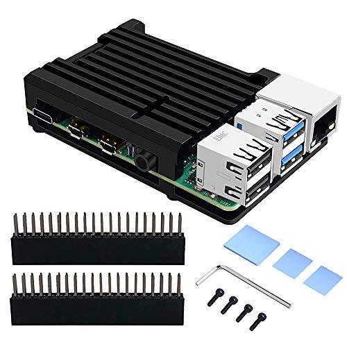 GeeekPi Raspberry Pi 4 Case per Raspberry Pi CNC Armor Case con (p9z)