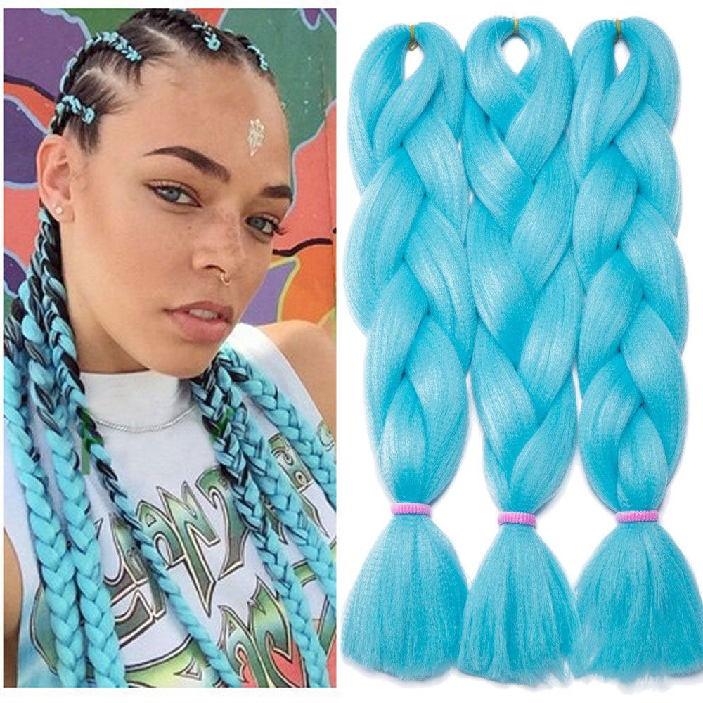 Extension clip capelli veri Hair Extensions Braiding Hair Jumbo Braids (v6p)
