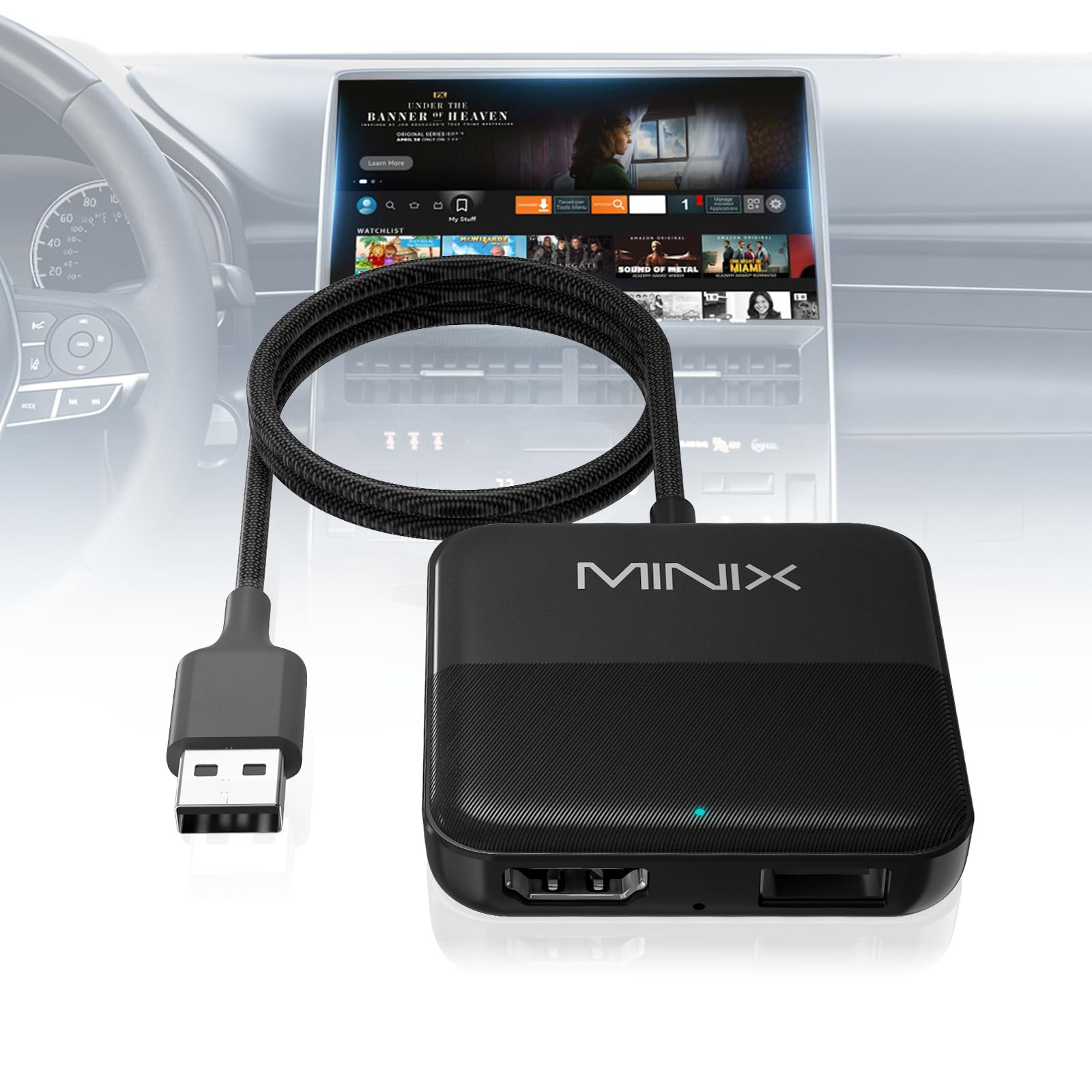 HDMI Converter per TV Auto, Adattatore HDMI per Fire TV Stick/Laptop (x6o)