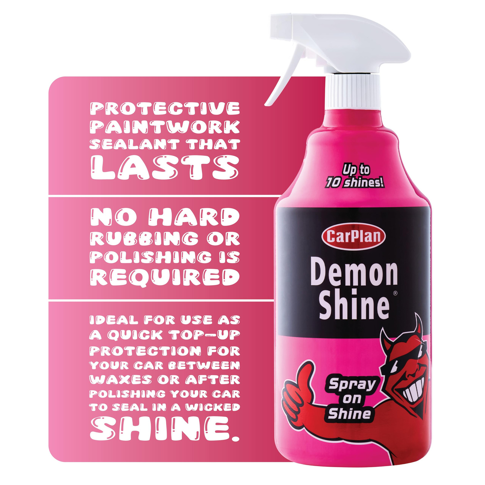 CarPlan Demon Shine Spray On, Rosa 1 L (l4s)