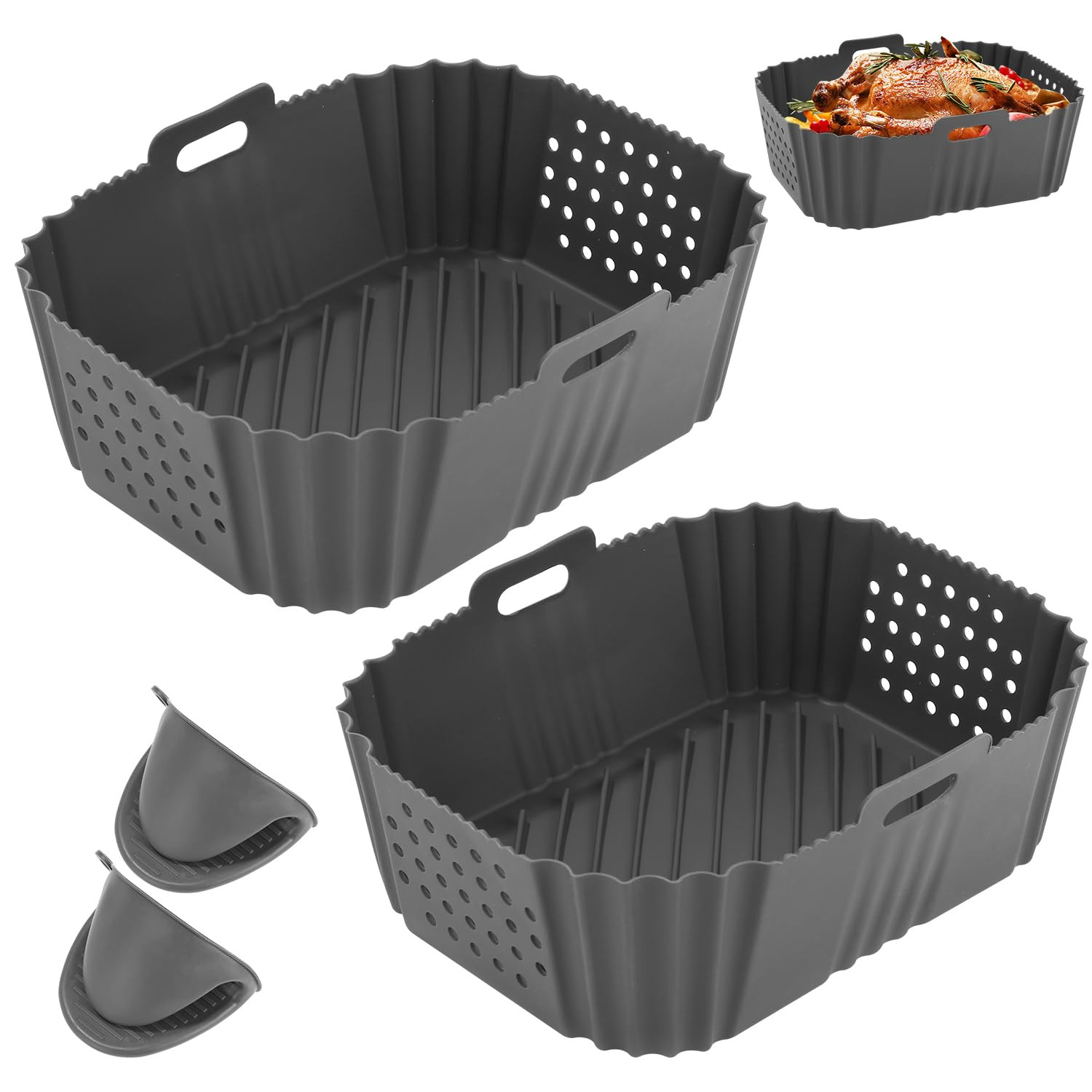 2 Pezzi Accessori Air Fryer per Ninja Double Stack XL SL400EU,Accessori (V0R)