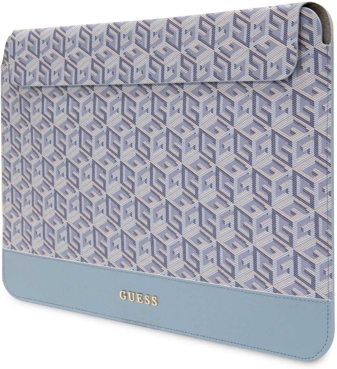 Guess Gcube Strisce Custodia Per Laptop Da 14" MacBook Blu - GUCS14HGCFSEB