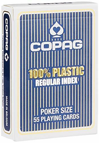 Copag- Carte Poker, Colore Blu (Regular), 1 (w3a)