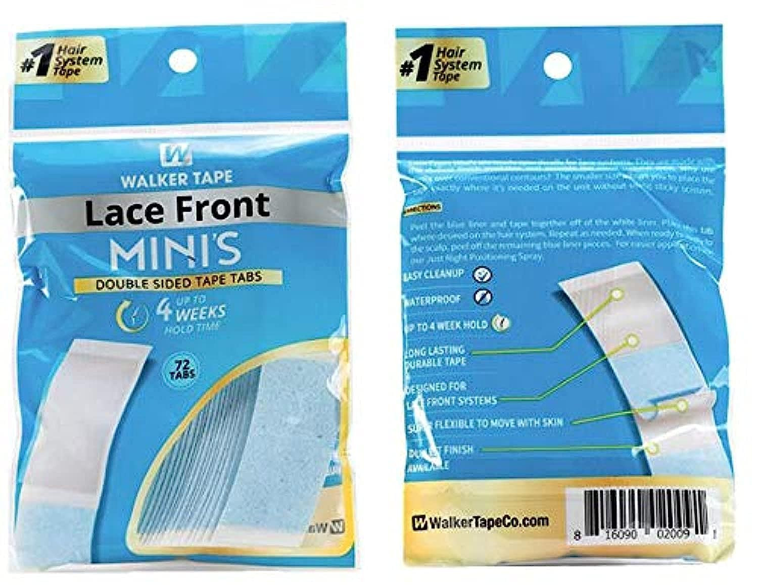 "Lace Front Support" Walker Double Sided Tapes Adesivi Adesivi uomo Hair (l0H)