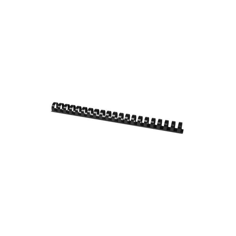 Spirali in PVC per rilegatura Q-Connect 22 mm - colore nero - conf. 50 pezzi - K