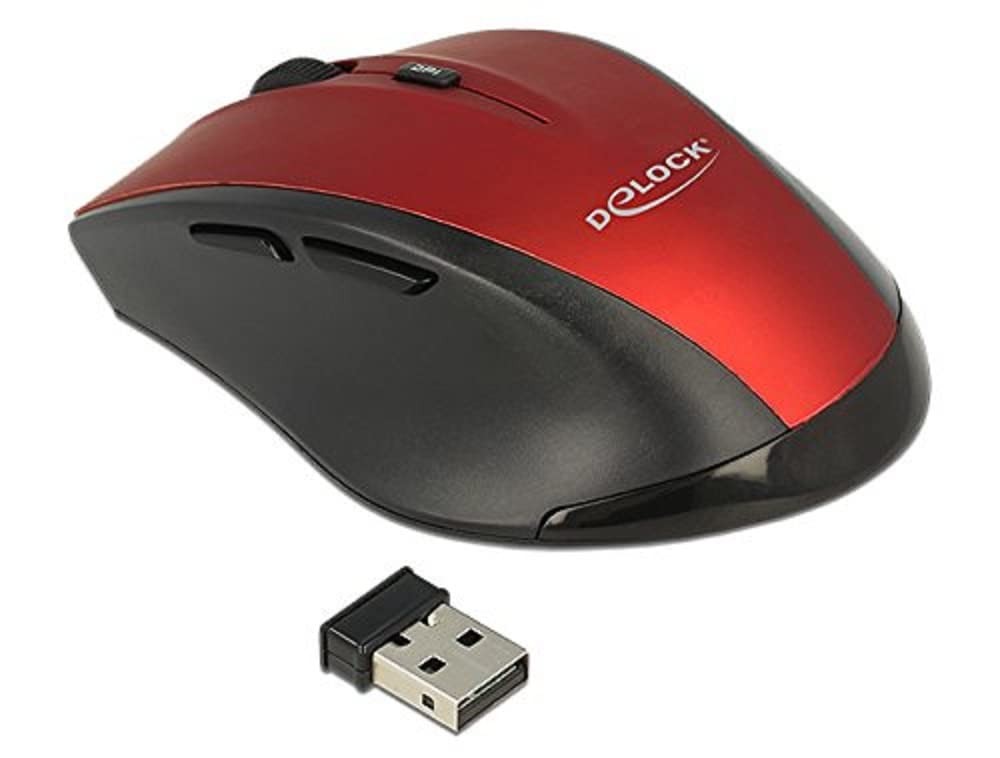 DeLOCK Ergonomic Optical 5-Button Mouse 2.4GHz Wireless