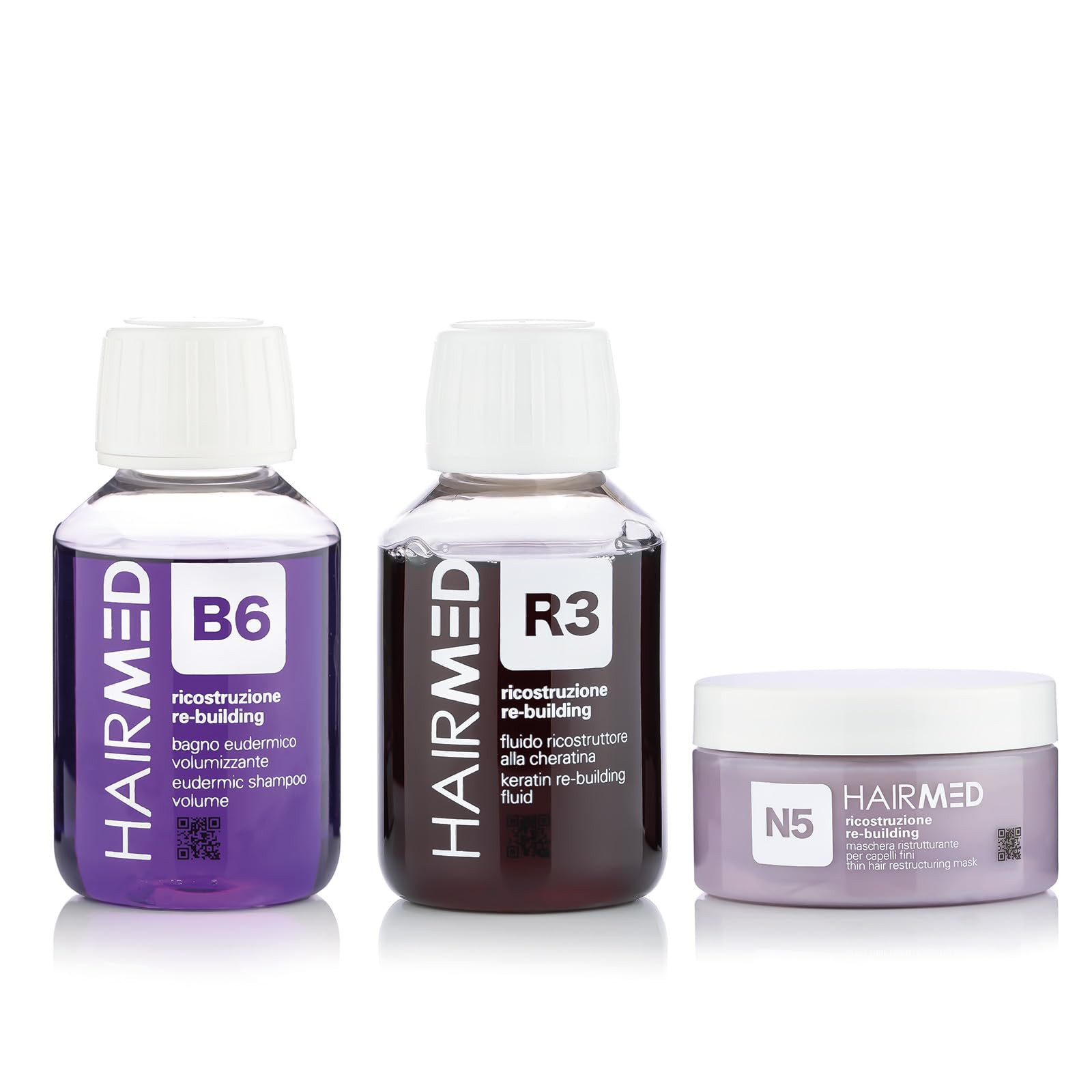 HAIRMED, Travel Kit Cheratina, Trattamento Ricostruzione per Capelli (H1o)