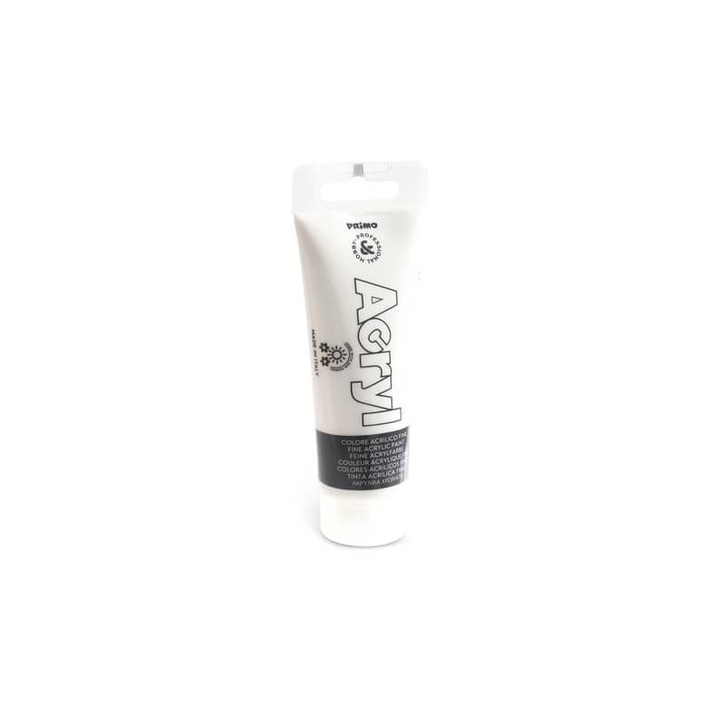 Colore acrilico Primo in tubetto in polietilene 75 ml - 100 bianco 420TA75100
