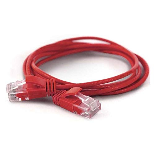 wantecWire 7277 Tyrolean Ultra Slim Patch Cable Red