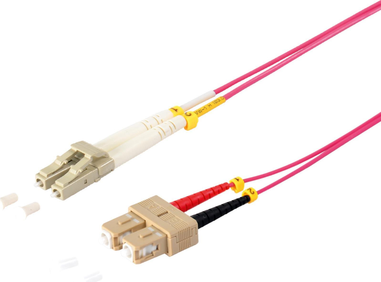 S/Connettività LWL-Duplex Cavo patch LC/SC 50/125 OM4 Violet 200 m (77942/4)