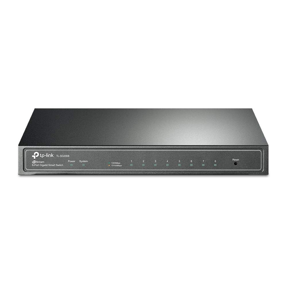 TP-Link JetStream 8-Port Gigabit Smart Switch, L2/L3/L4 QoS and IGMP snooping wi