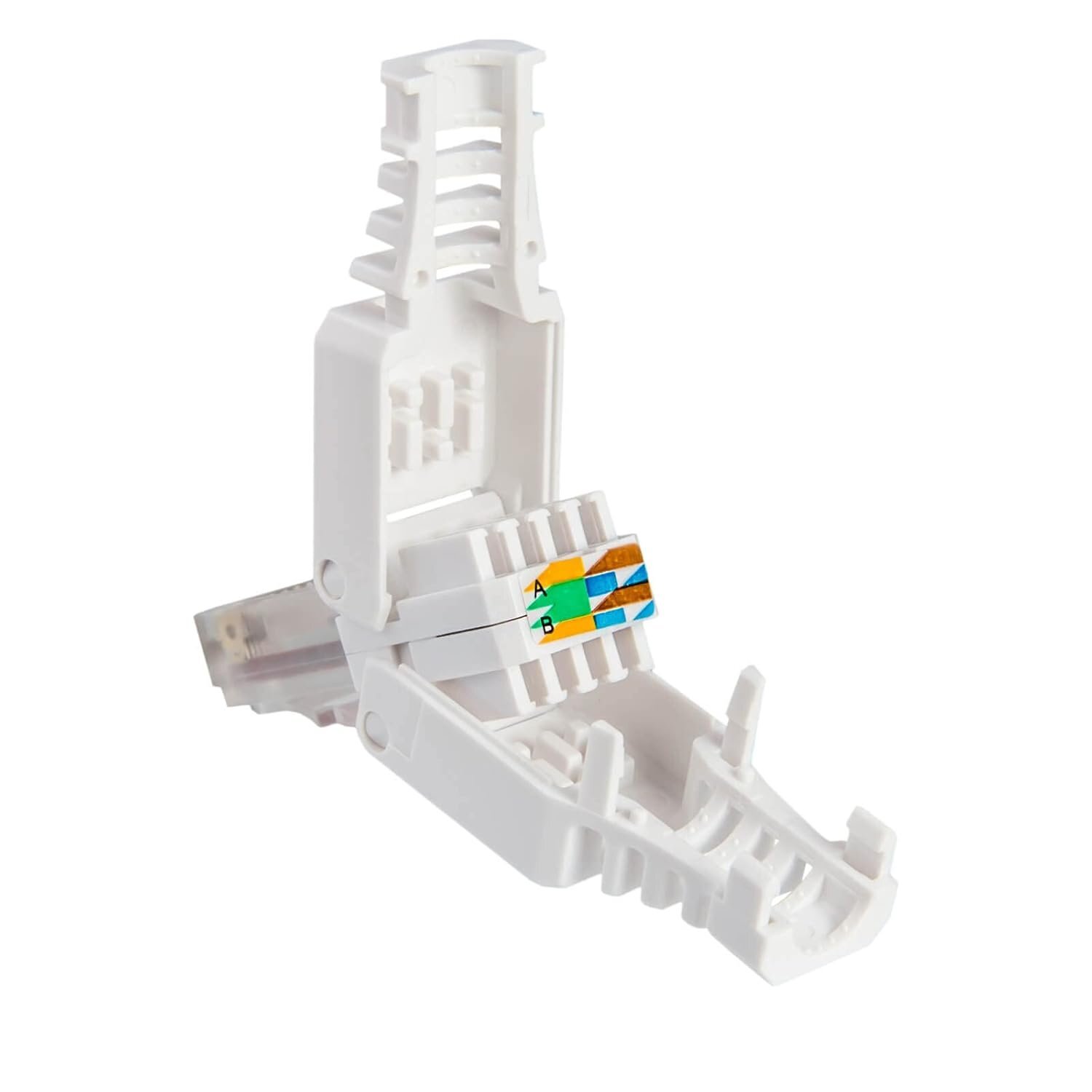 Techly Professional Plug Cat.6A RJ45 UTP Toolless con Copriconnettore