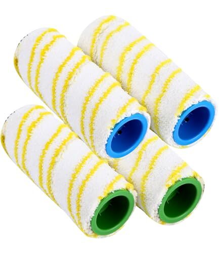 Rulli Di Ricambio,Pezzo di Ricambio Per Kärcher FC7 FC5 FC3D FC3,Giallo, (T6L)